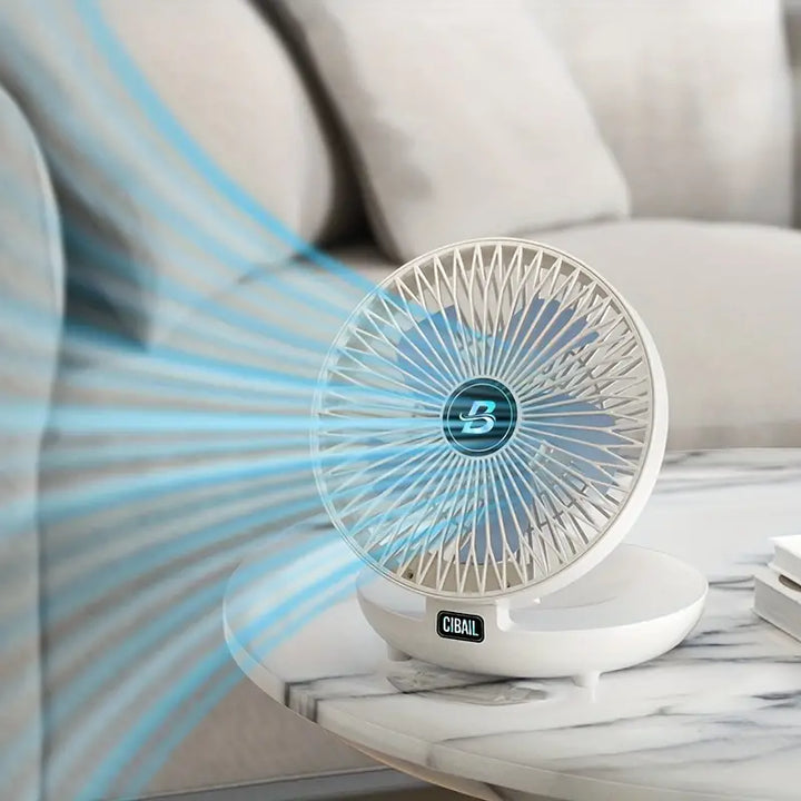 Tragbarer Wandventilator | Multifunktional, USB-Akku und flüsterleise für Zuhause, Büro und den Außenbereich | Karnz
