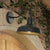 Farmhouse Barn Wand Sconce Beleuchtung 1 Glühbirne Metall Wandlampe mit Gänseneckarm in Schwarz für Veranda | Karnz