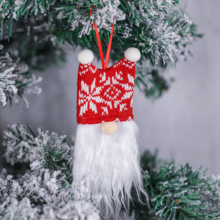 Stoff-Weihnachtsanhänger Wichtel-Set