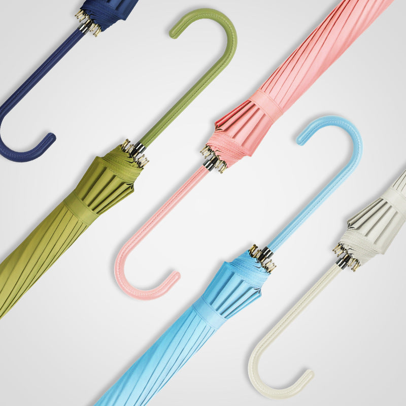 Damen eleganter und robuster Regenschirm mit ergonomischem Griff Karnz