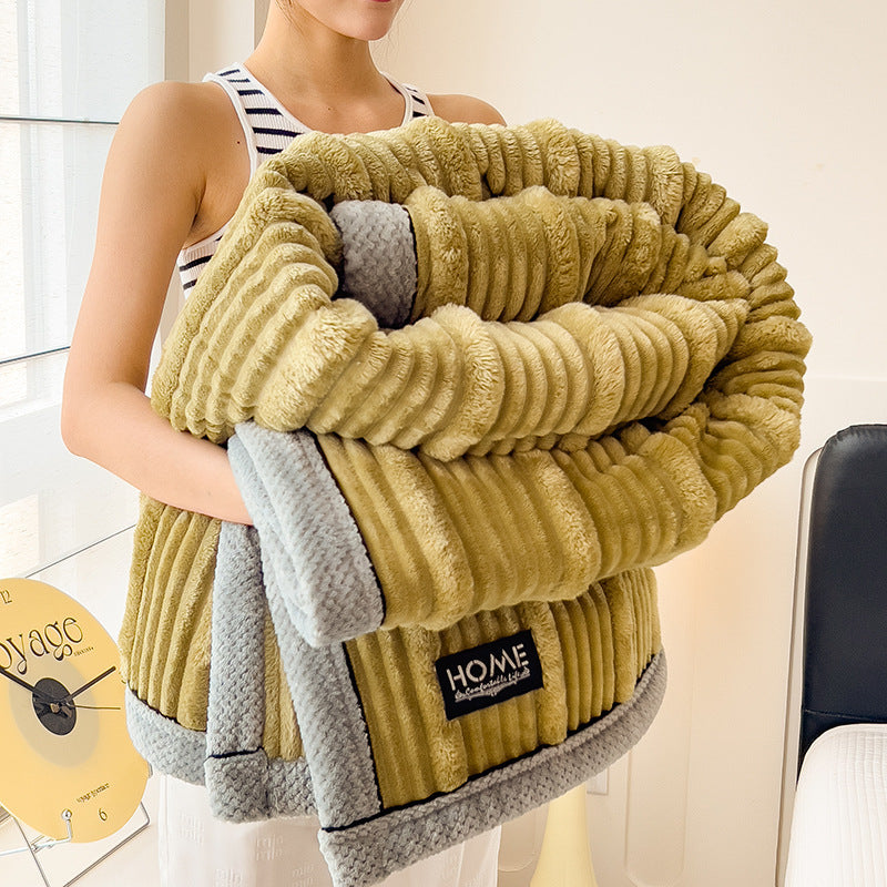 Flauschige Wohndecke, unifarben, verschiedene Größen