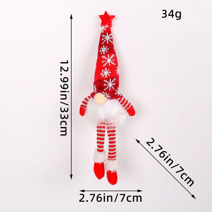 Leuchtende Weihnachts-Wichtelfigur mit Pailletten