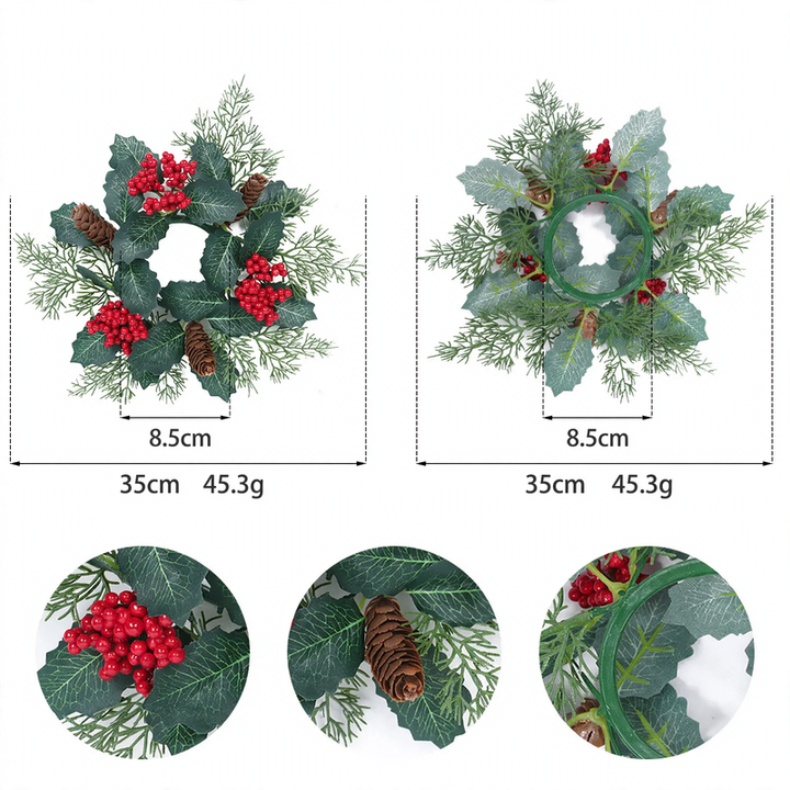 Weihnachtlicher Kerzenkranz