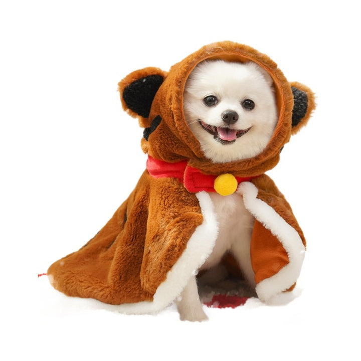 Plüsch-Umhang für Hunde und Katzen mit Tiger-Design
