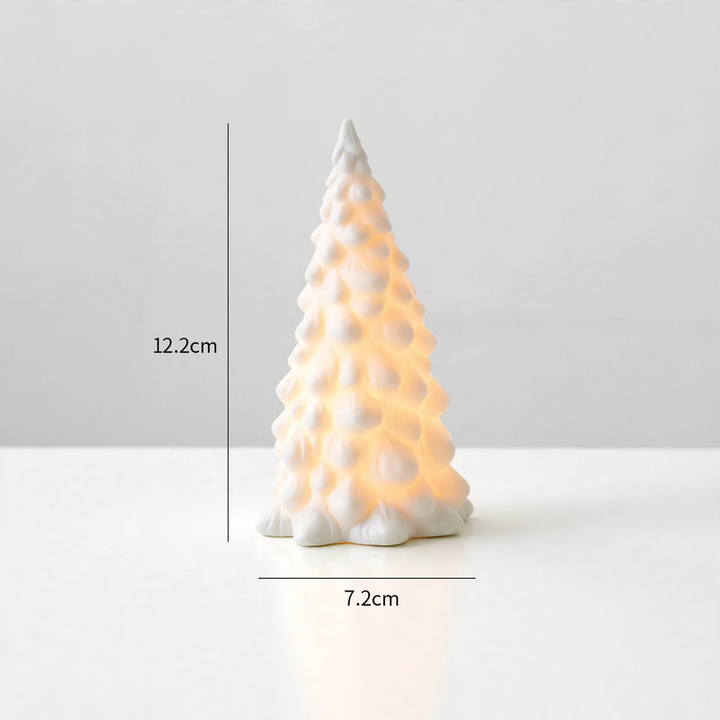 Keramik-Weihnachtsdekoration mit Beleuchtung