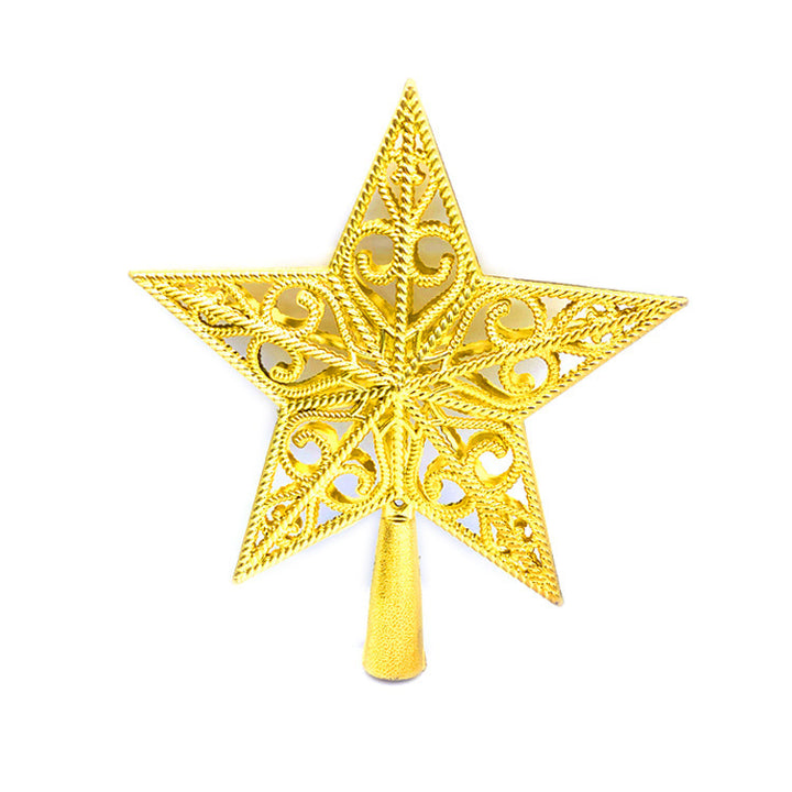 Weihnachtsbaum-Spitze Stern mit Pailletten, 15cm oder 20cm