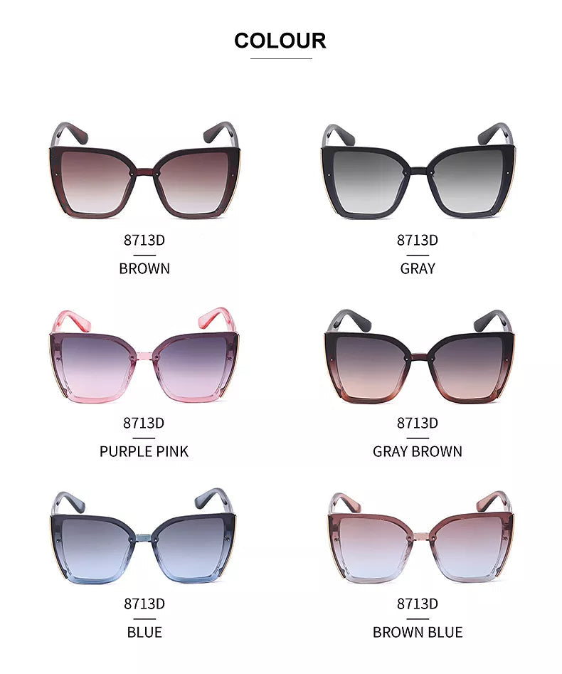 Billie Retro Sonnenbrille | Quadratisch & Trendy | Karnz