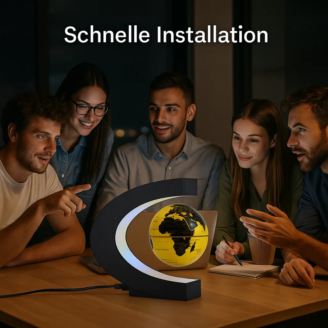 AstroGlobe LED-Weltkugel – Schwebende Globuslampe mit Magnetaufhängung