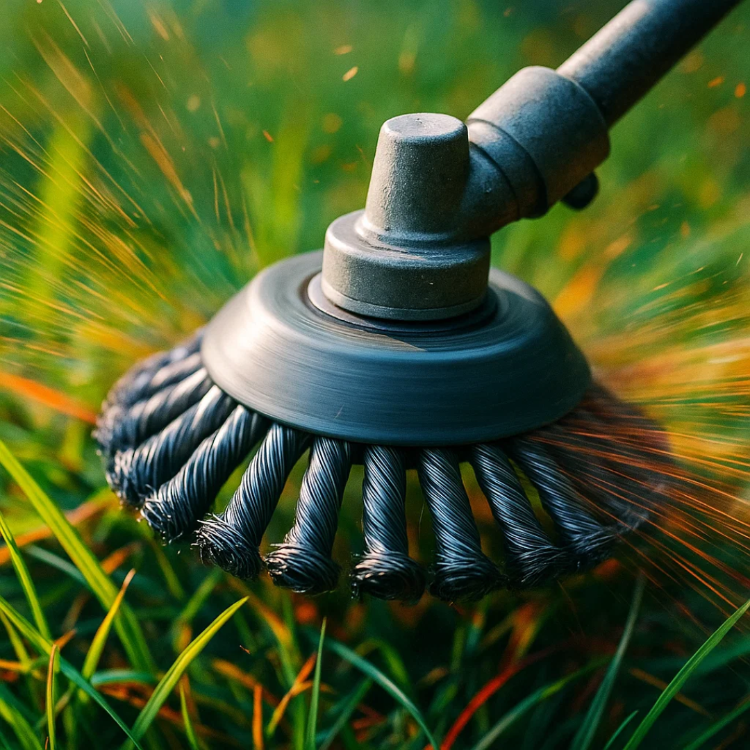 GrassCut TurboHead – Universelle 6-Klingen Unkrautbürste für Trimmer | Karnz