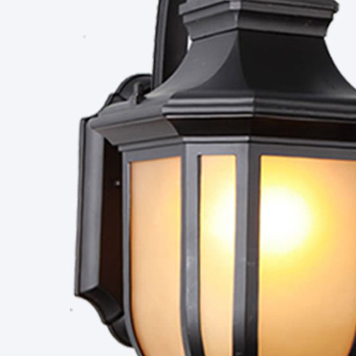 Moderner europäischer minimalistischer Aluminiumlegierung quadratischer Außen-Wandleuchten-Lampe | Karnz
