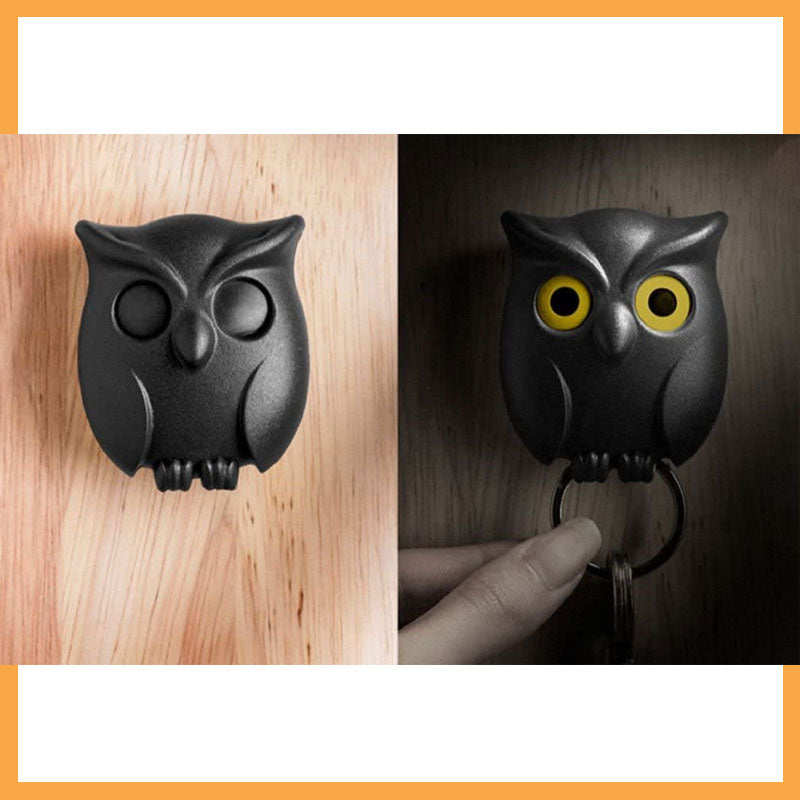 🦉Der Schlüsselguard ist eine zuverlässige Eule - süßer Nacht-Eulen-Schlüsselhalter mit automatischen Augenöffnen- und -schließen | Karnz