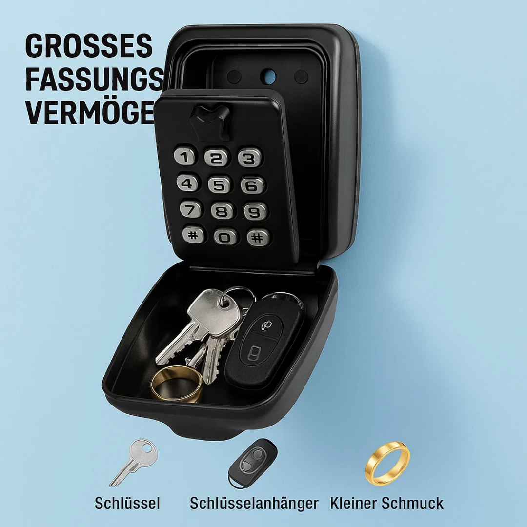 KeyGuard Outdoor Safe – Wetterfester Wandmontierter Schlüsselbox | Karnz