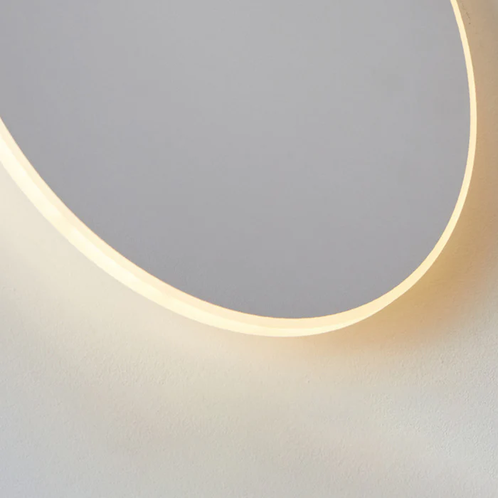 Elegante LED-Wandleuchte für den Außenbereich - Minimalistisches rundes Design