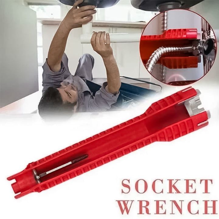 8-in-1 Waschbecken Multi-Wasserrohrschlüssel | Karnz