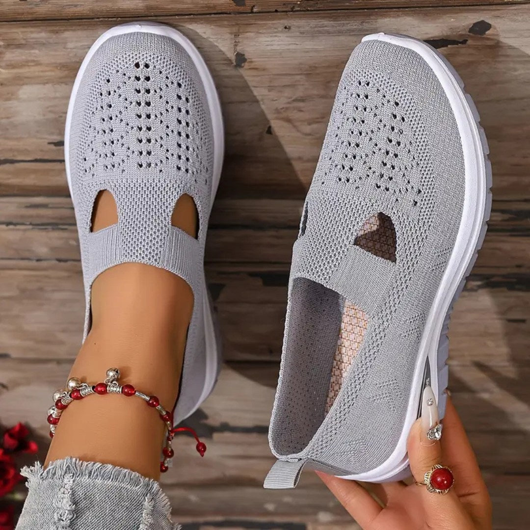 Vellora – Damen Mesh Slip-On Komfort Sneaker