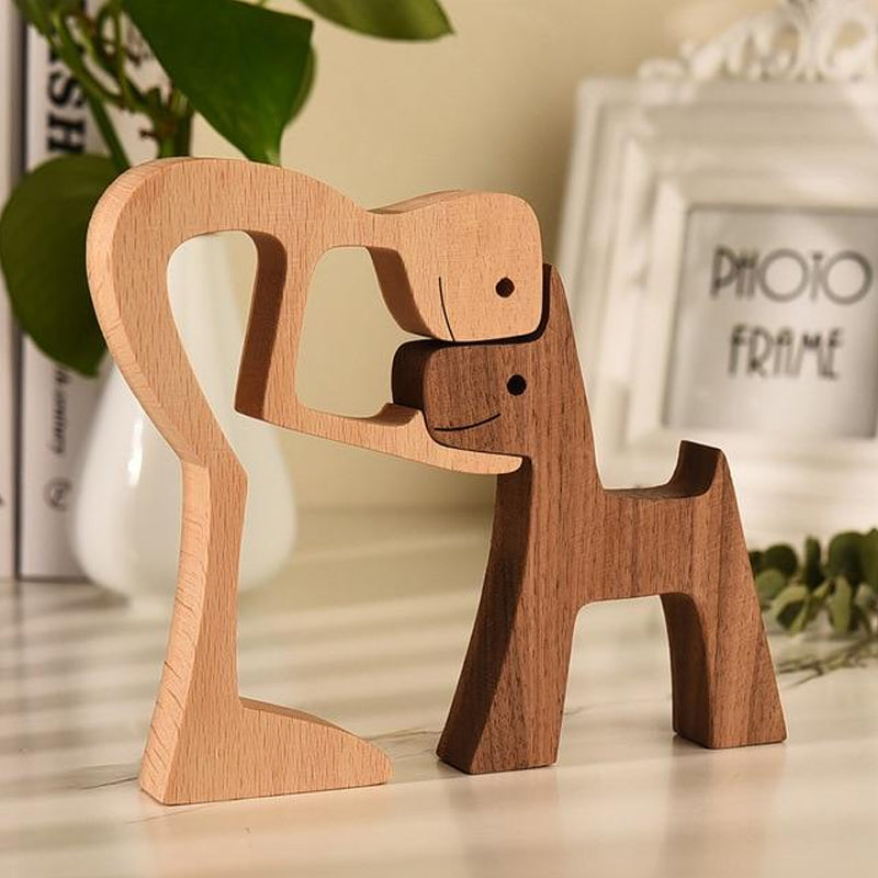 Tischornamente aus Holz für Tierliebhaber
