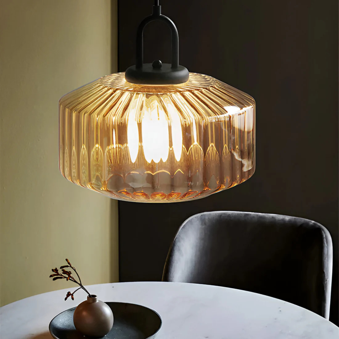 Karnz | Retro Farbige Glaspendelleuchte
