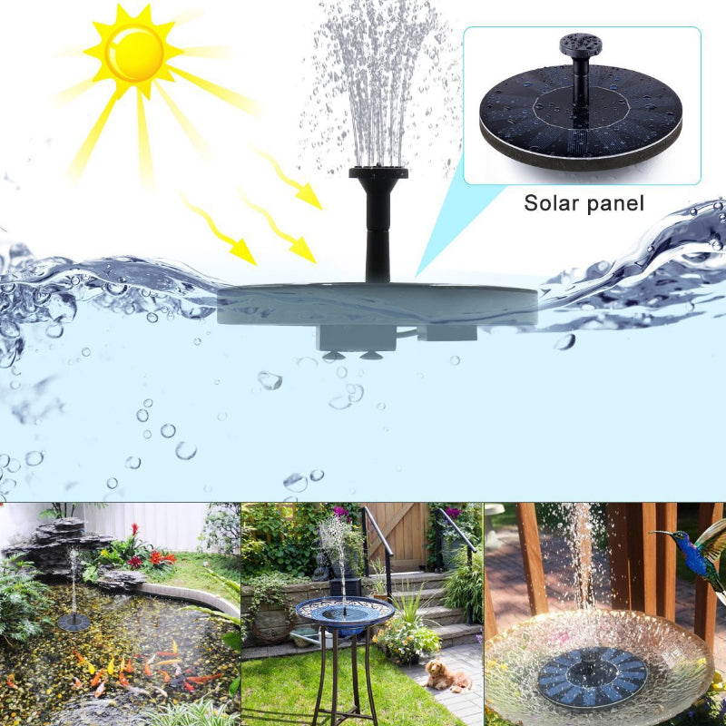 Karnz | Solarbetriebenen Vogelbrunnen mit Lichtern