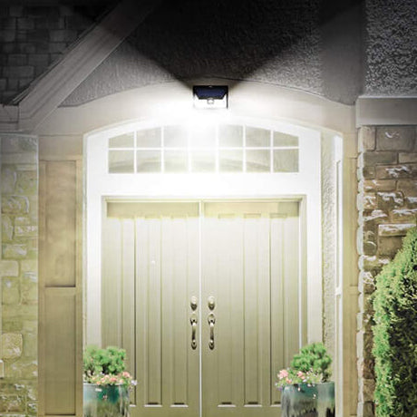 Outdoor Solar Trapez Körper Sensor Wasserdichte LED Patio Wand Sconce Lampe | Karnz
