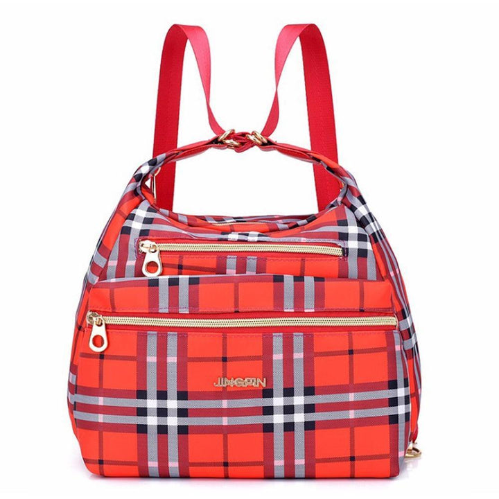 Tasche mit doppelten Reißverschlüsse, Rucksack, Handtasche und Umhängetasche | Karnz
