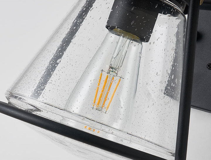 Wasserdichte Glasscone-Schirm 1-Licht Außenwandlampe | Karnz