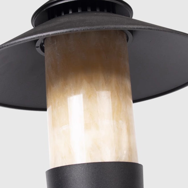 Modern minimalist Regenschirm wasserdicht Aluminium Marmor LED Außenleuchte für Garten | Karnz
