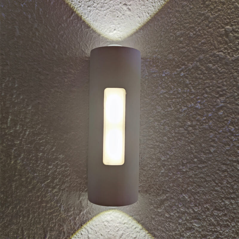 Moderner minimalistischer zylindrischer Design-LED-Außen-Wandleuchte Deko-Lampe | Karnz