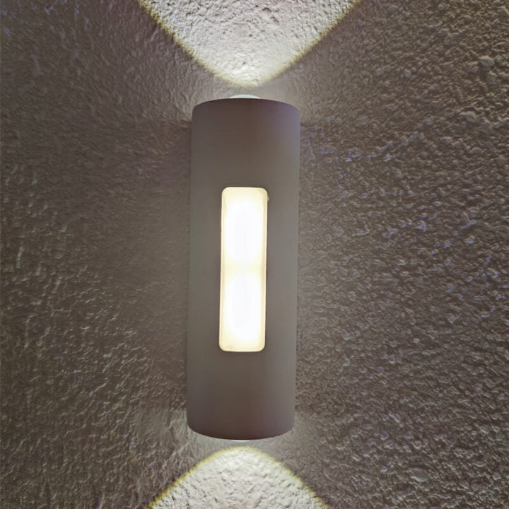 Moderner minimalistischer zylindrischer Design-LED-Außen-Wandleuchte Deko-Lampe | Karnz
