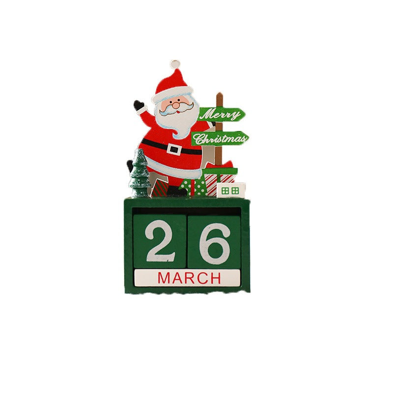 Dekorative Weihnachts-Adventskalender aus Holz