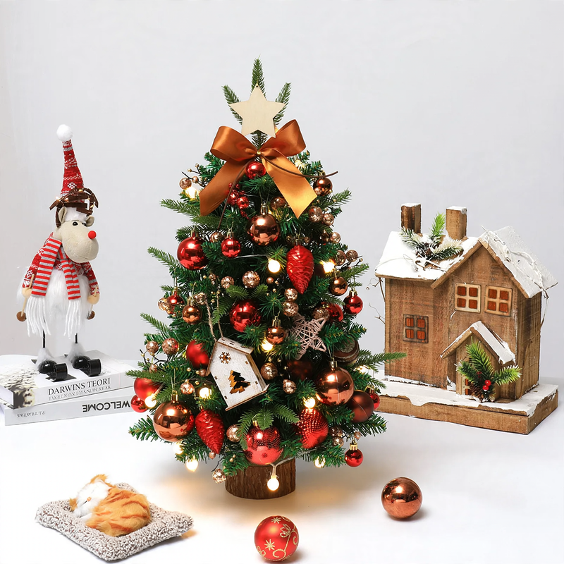 Dekorativer Mini-Weihnachtsbaum für Tisch und Fenster