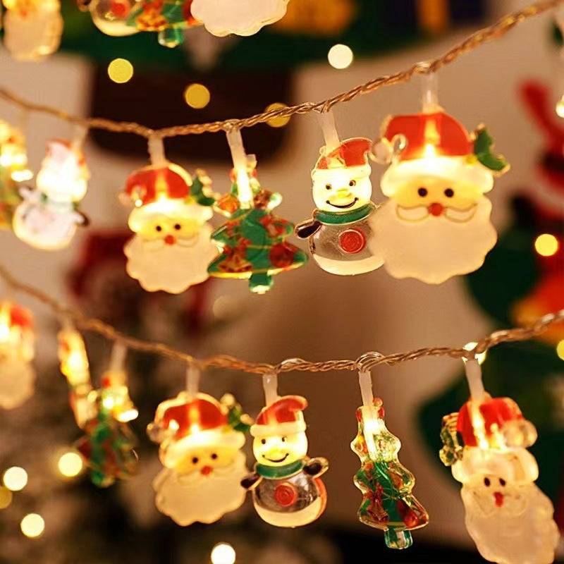 LED-Weihnachts-Lichterkette mit verschiedenen Motiven