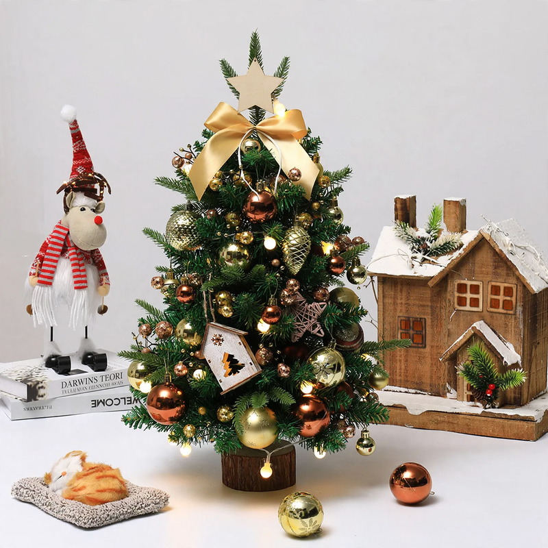 Dekorativer Mini-Weihnachtsbaum für Tisch und Fenster