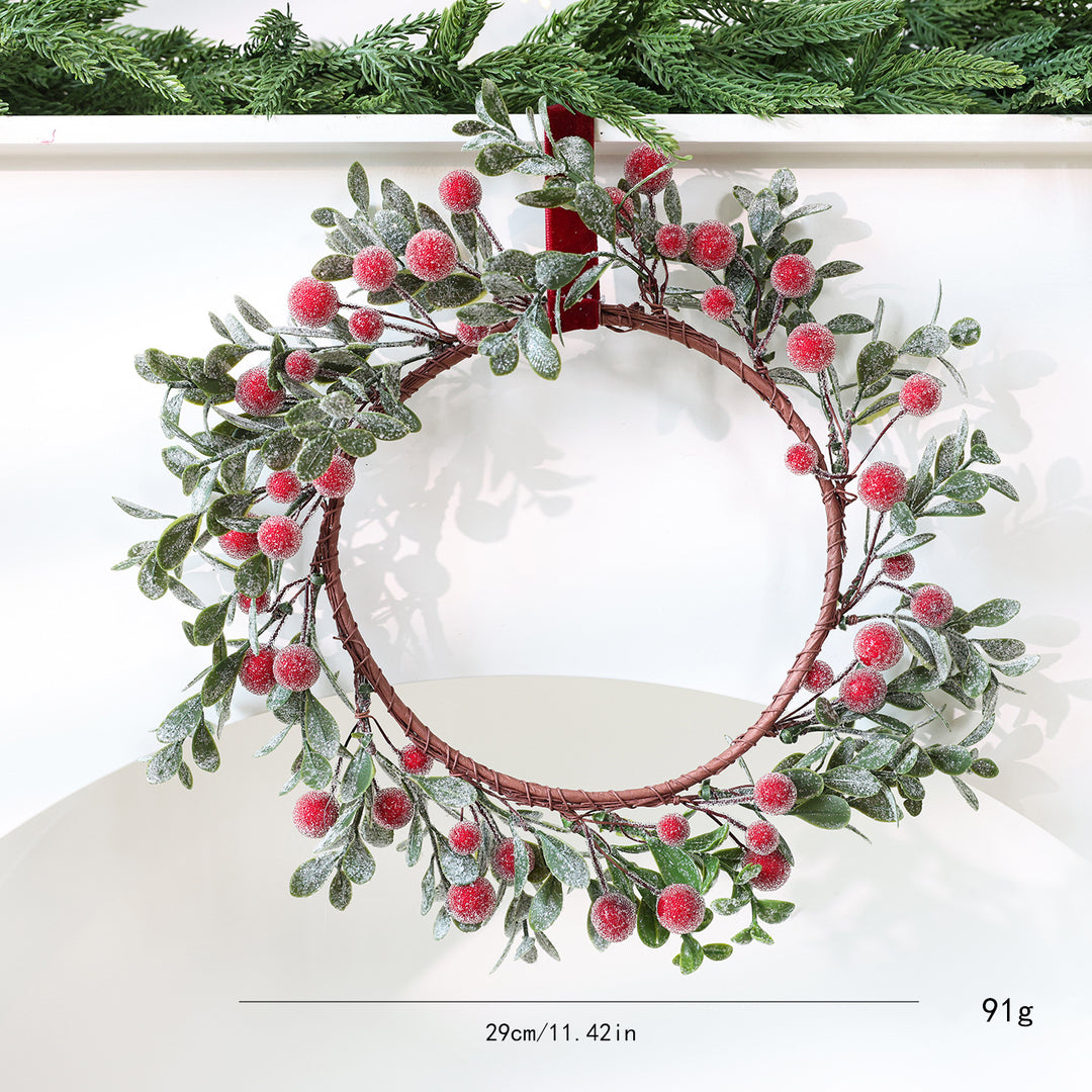 Dekorativer Weihnachtskranz für Tür und Wand