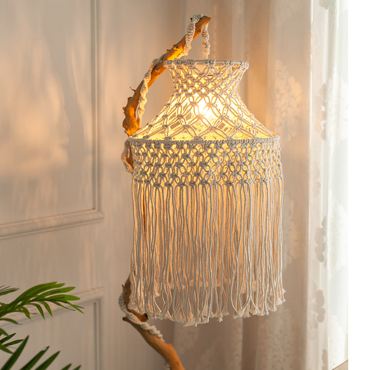 Macramé Hängeleuchte Karnz