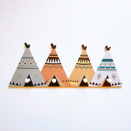 Dekorativer Teepee Wandhakenregal