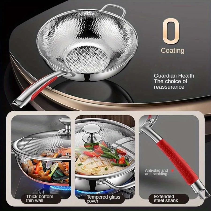 TitanFlair Wok — Braten ohne Ankleben für grenzenloses Kochvergnügen | Karnz