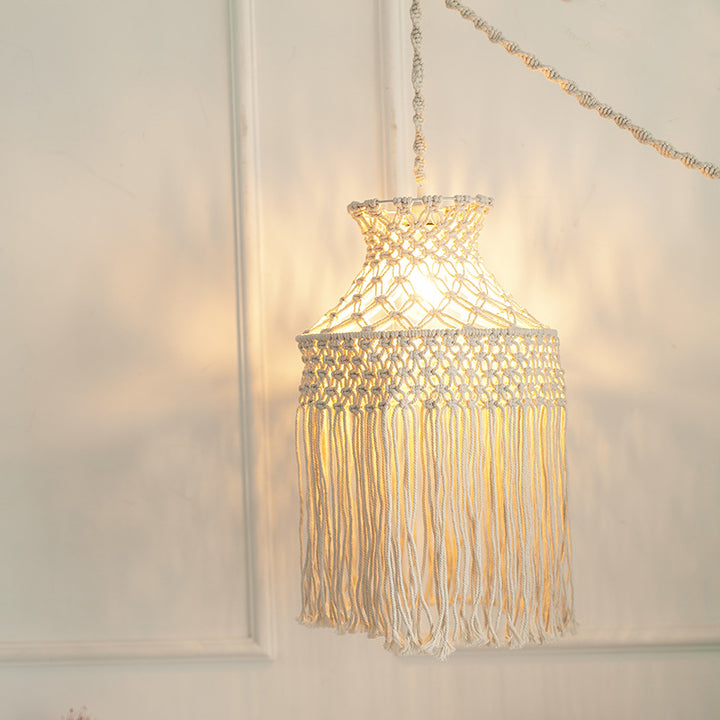 Macramé Hängeleuchte Karnz