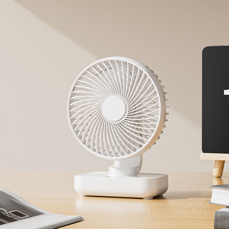 Tragbarer wiederaufladbarer USB-Schreibtischventilator mit 4 Geschwindigkeiten | Karnz