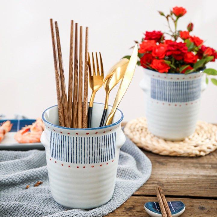 Japanische handgefertigte keramisch glasierten Essstäbchenhalter | Karnz