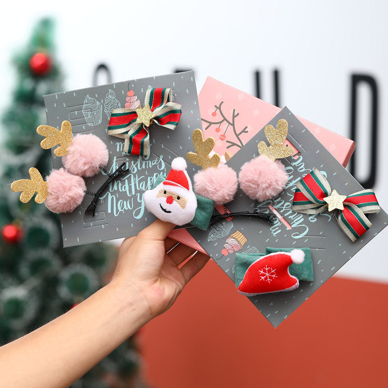 Weihnachtsmotiv Haaraccessoire Set Karnz