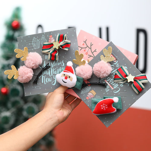 Weihnachtsmotiv Haaraccessoire Set Karnz