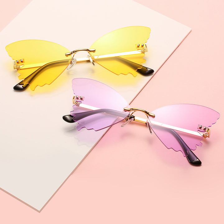 Schmetterlingsform Statement Sonnenbrille Karnz