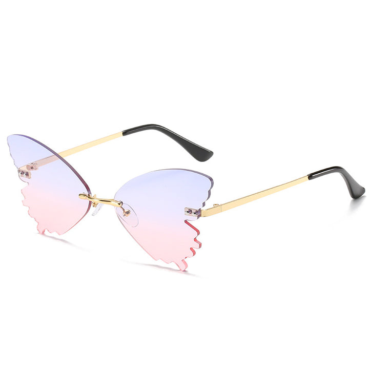 Schmetterlingsform Statement Sonnenbrille Karnz