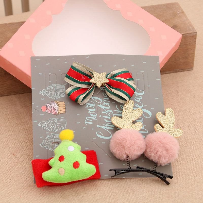 Weihnachtsmotiv Haaraccessoire Set Karnz