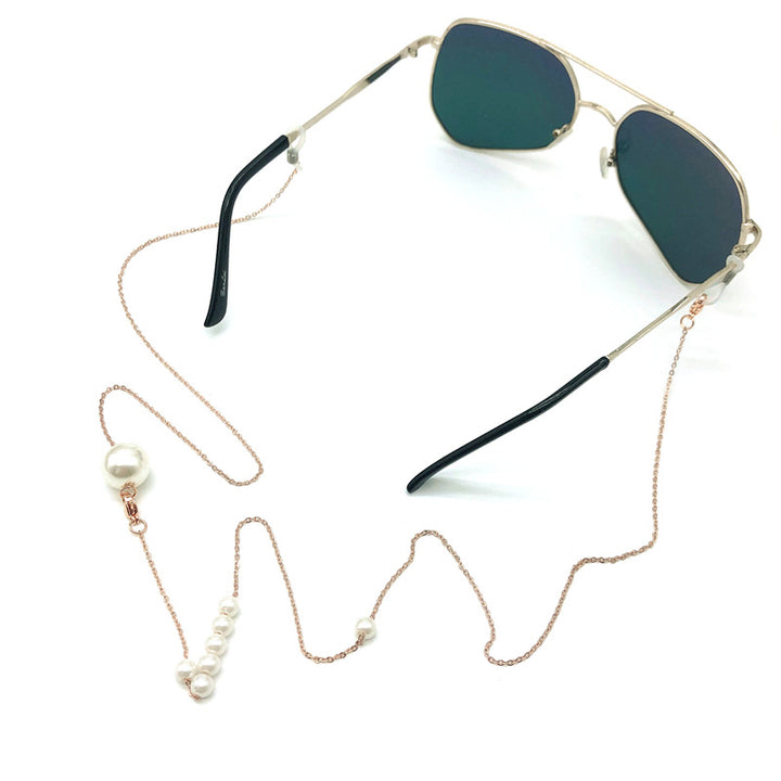 Eleganter Perlenkette Brillenhalter Karnz