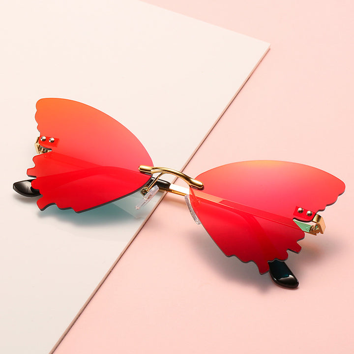 Schmetterlingsform Statement Sonnenbrille Karnz