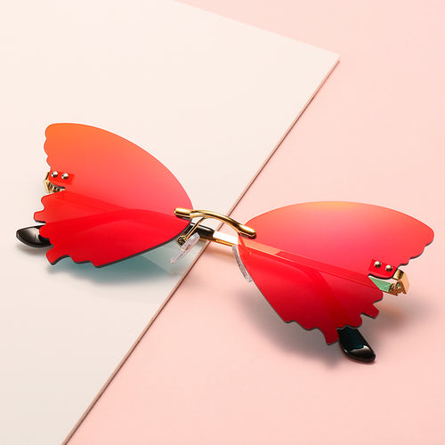 Schmetterlingsform Statement Sonnenbrille Karnz