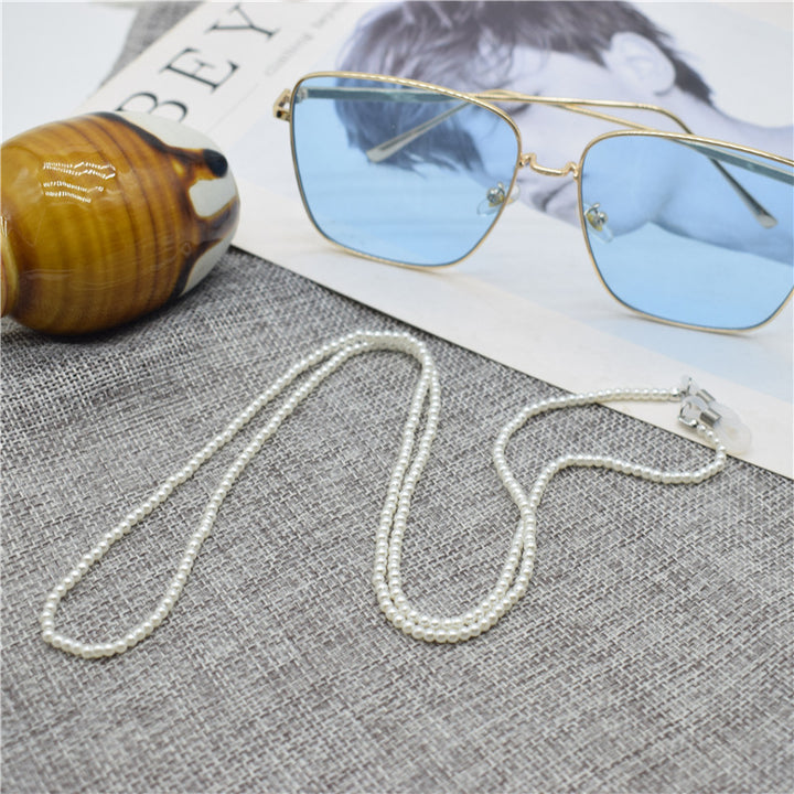 Elegante Perlen Brille Kette Karnz