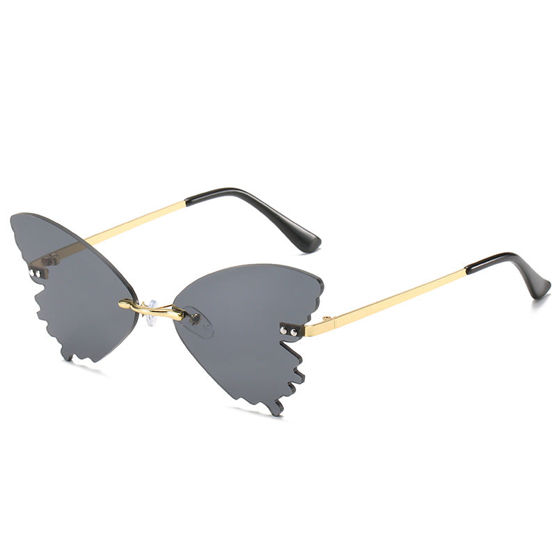 Schmetterlingsform Statement Sonnenbrille Karnz
