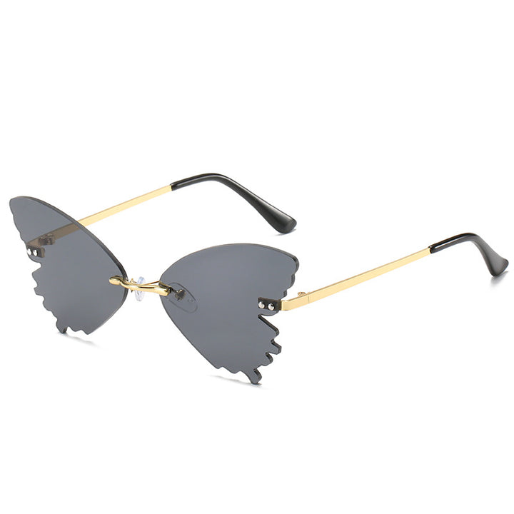 Schmetterlingsform Statement Sonnenbrille Karnz